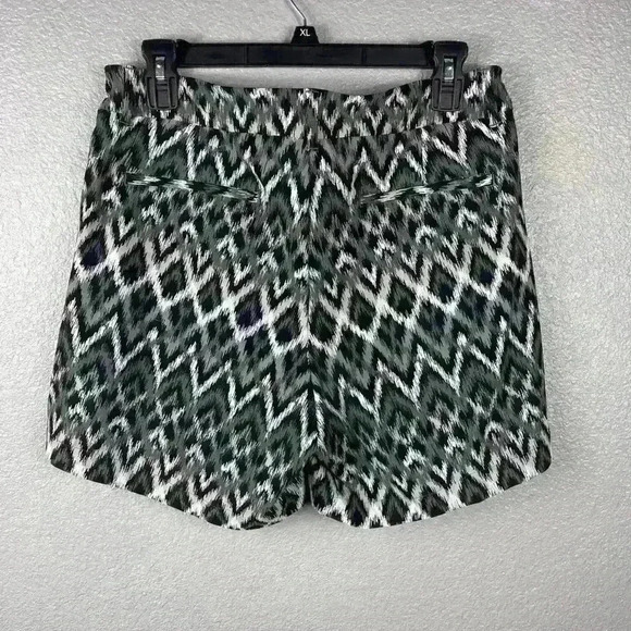 SPANX Sunshine Gray Ikat Pull On Shorts 4” Quick Dry Stretch Pants WOMENS M - Picture 6 of 9